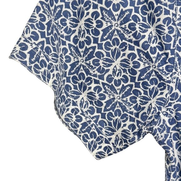 Free Planet Mens Short Sleeve Button Down Shirt - Size Large - Picture 4 of 8